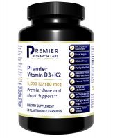 Premier Vitamin D3+K2 - 30 Capsules