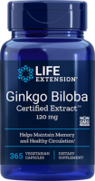 Ginkgo Biloba Certified Extract™ - 365 Vegetarian Capsules