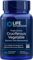 Triple Action Cruciferous Vegetable Extract with Resveratrol - 60 Vegetarian Capsules