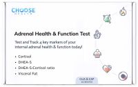 Choose Health Adrenal Health & Function Test