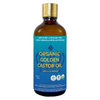 Organic Castor Oil 3.38oz 100% Pure, Hexane-Free, Extra Virgin 